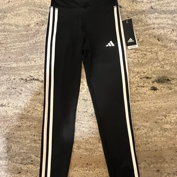 NWT Adidas Girls medium 10/12 AEROREADY® Long Tights - Picture 3 of 7